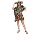 thumbnail image 2 of Gypsie Blu Women Short Kaftan Plus Size Summer Cover Up Tunic Beach Dress Casual Wear Mini Caftan Womens Dresses Online, 2 of 7