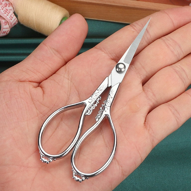 LIVINGO Small Embroidery Scissors 4.5 Pointed Precision Detail Sharp  Sewing Shears Yarn Thread