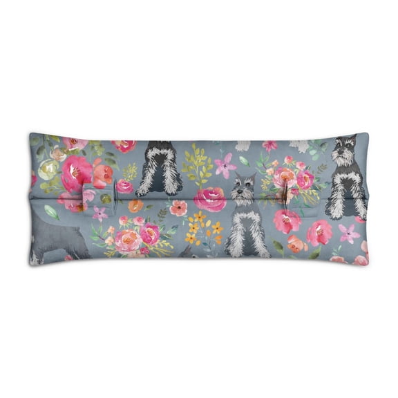 Dogs and Hearts Pattern Mastectomy Pillow for Car - Post Surgery Seatbelt Cushion - Soft Pressure Relief Pad for Heart Surgery