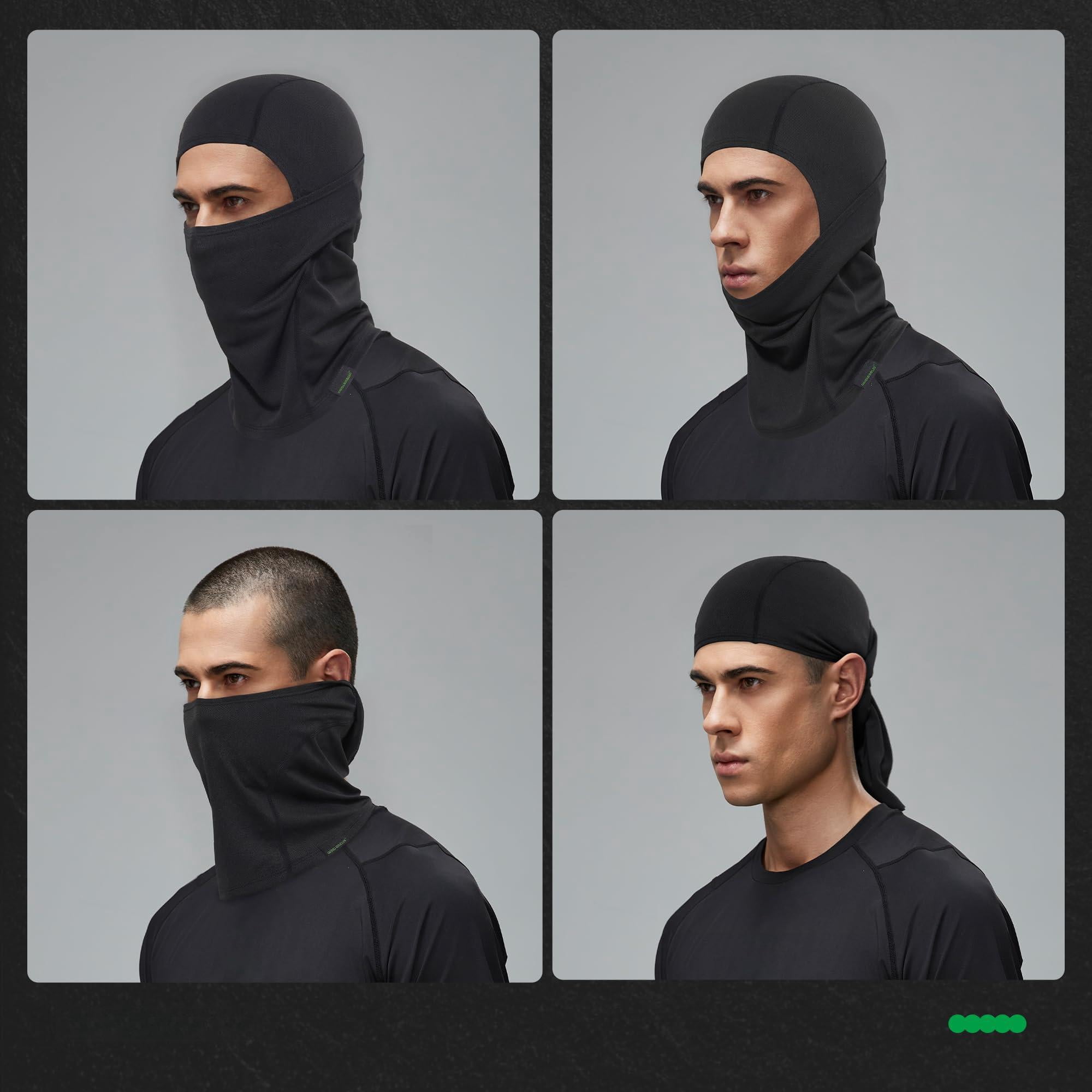 Balaclava Ski Mask 3 Pieces Full Face Cover For Men And Women Breathable Skiing Outdoor Sports