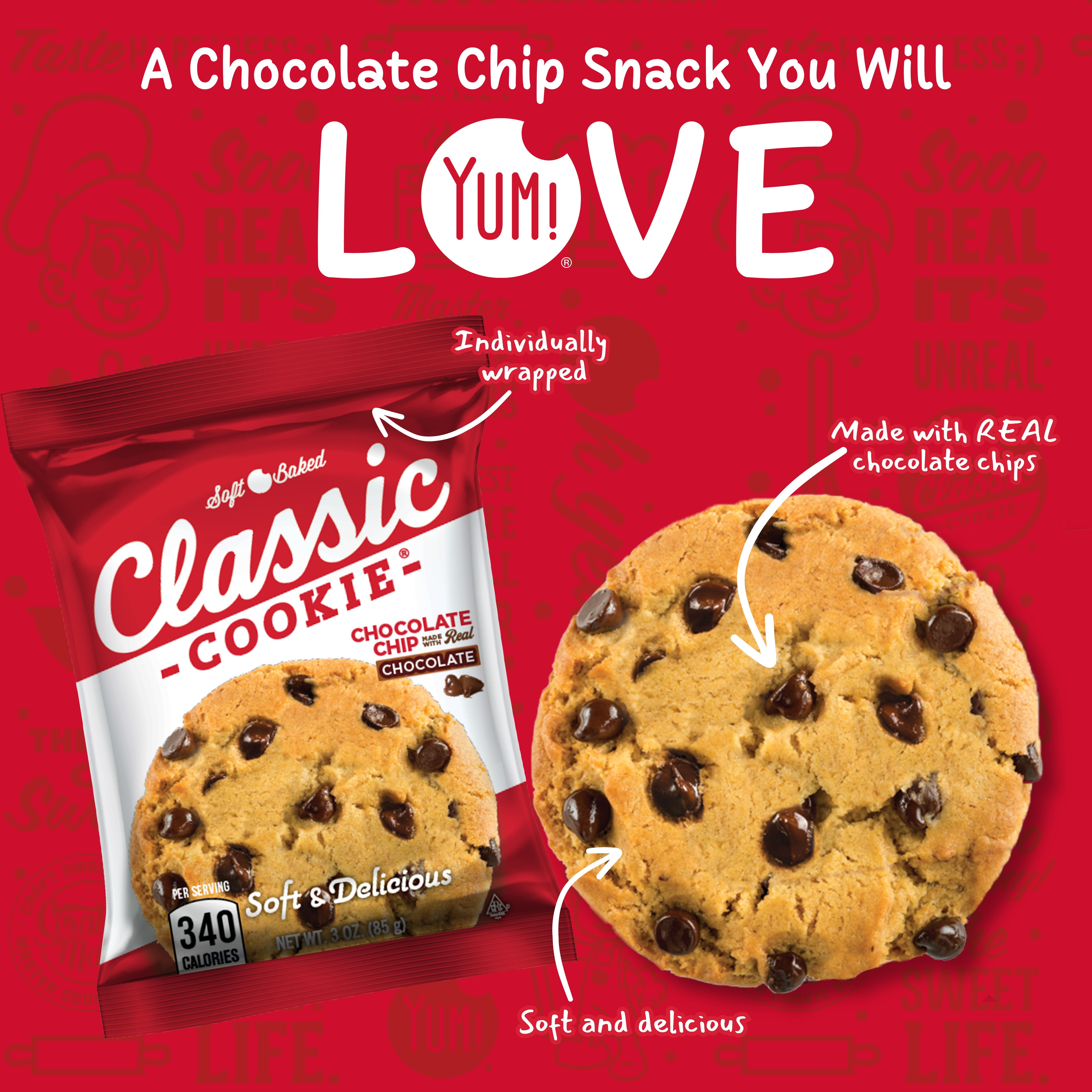 (2 pack) Classic Cookie® 3oz Chocolate Chip Soft Baked Cookie