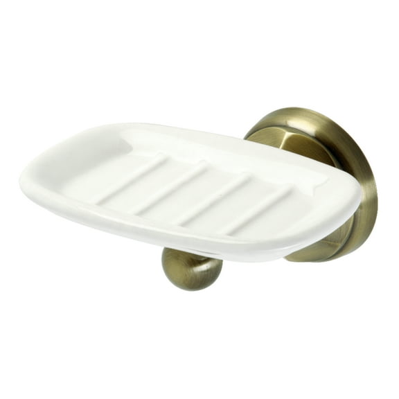 Kingston Brass BA4815AB Wall-Mount Soap Dish Holder in Antique Brass
