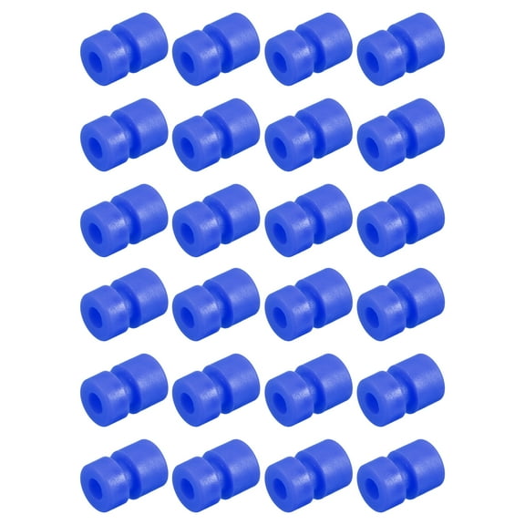 Uxcell 24Pack RC Anti Vibration Rubber Balls for F4 F7 Flight Controller M2x6.6mm Blue