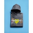 thumbnail image 3 of Feeling Good Heart Flowers Hoodie Women -Image by Shutterstock, Female Medium, 3 of 4