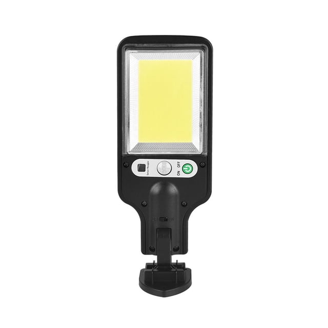 Lámpara Luz LED solar con sensor de cuerpo humano, iluminación exterior con brillo automático para parques (A)