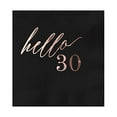 thumbnail image 6 of Birthday Black Beverage Cocktail Party Napkins 25 Pack with Rose Gold Foil Printing 4.75 x 4.75 Paper Frenzy, 6 of 8