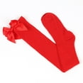 thumbnail image 5 of LWNYDPLSD Womens Fashion Long Socks Bowknot Pure Color Socks Thigh High Socks Over The Knee Socks Festival Christmas Clearance Sale C, 5 of 5