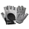 thumbnail image 3 of Guantes de medio dedo jinwen deportivos para entrenamiento de fuerza XL Gris Claro, 3 of 8