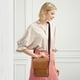 thumbnail image 5 of Bolso de hombro cruzado texturizado de cuero premium, correa ajustable, bolso espacioso y ligero para viajar, trabajo diario necesario, bolso de hombro cruzado, unisex, 5 of 8