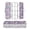 Pink and Purple Palm Leaves, variant on Plastic Pencil Box Large Capacity Pencil Boxes Clear Boxes with Snap-Tight Lid Stylish Office Supplies Storage Organizer Box Pink and Purple Palm Leaves
