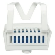 Non-Para Toilet Bowl Block, Lasts 30 Days, Evergreen Scent, White, 12/box | Bundle of 5 Boxes