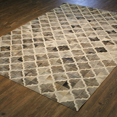 thumbnail image 3 of Handmade Natural Leather Patchwork Modern Style Cowhide Area Rug / Carpet, 3 of 3
