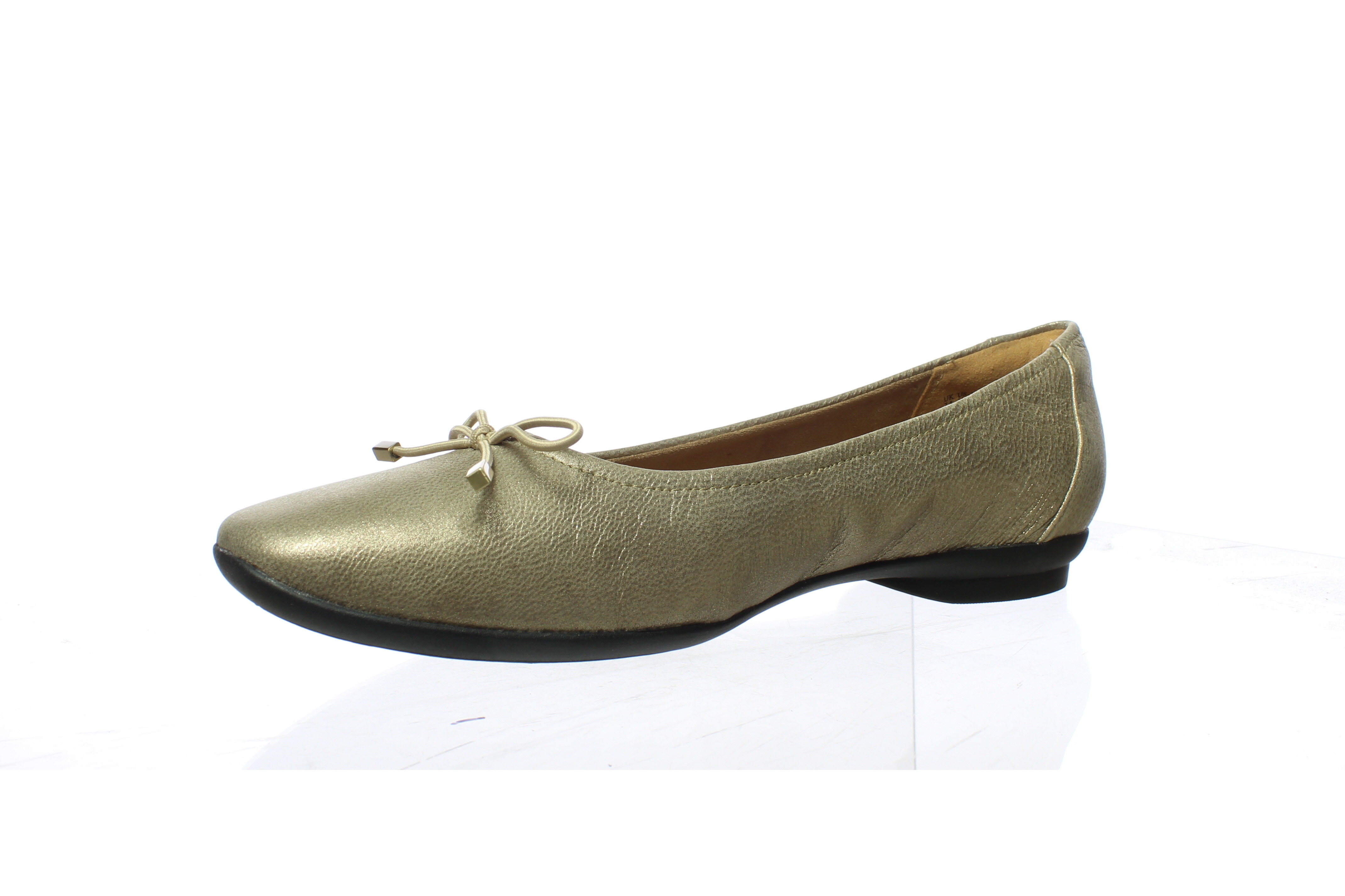 gold flats size 10