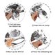 thumbnail image 3 of Globo de foil plateado número 4 de 40 pulgadas Upgesy, 3 of 7