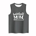 thumbnail image 4 of Baseball Mom Tank Tops Women Casual Sleeveless T Shirt Letter Print Summer Tops Game Day Graphic Tees Crewneck Vest, 4 of 4