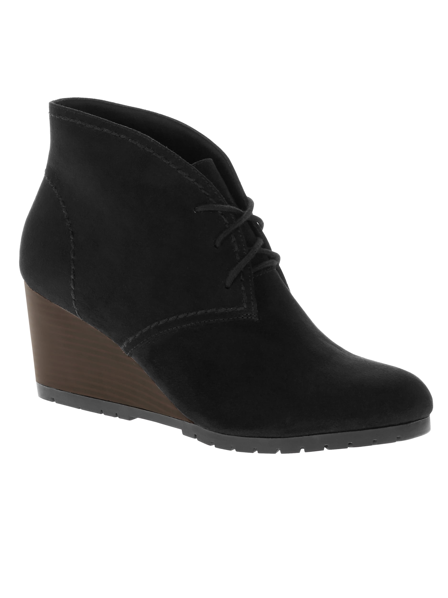 time and tru women's wedge boot