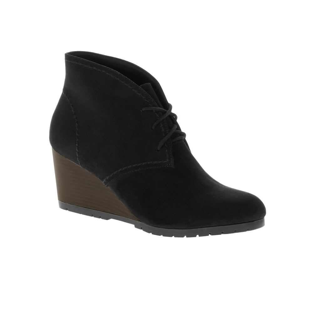 time and tru wedge booties