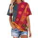 thumbnail image 1 of Fiudx Ofertas Del Día Blusa de Manga Corta con Cuello Redondo y Pantalón Corto Informal para Mujer a La Moda, 1 of 4