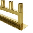 thumbnail image 4 of DecMode 7 Holder Gold Stainless Steel Candelabra with Rectangular Frame, 4 of 10