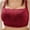 Wine, variant on Bigersell Bras for Women Full-Coverage Bras Floral Lace Mesh Wire-Free Bra Style B-2 Sports Bras no Underwire Padded Push up Bra Bralettes Wireless Bra Everyday Bras Underwear Hot Pink L