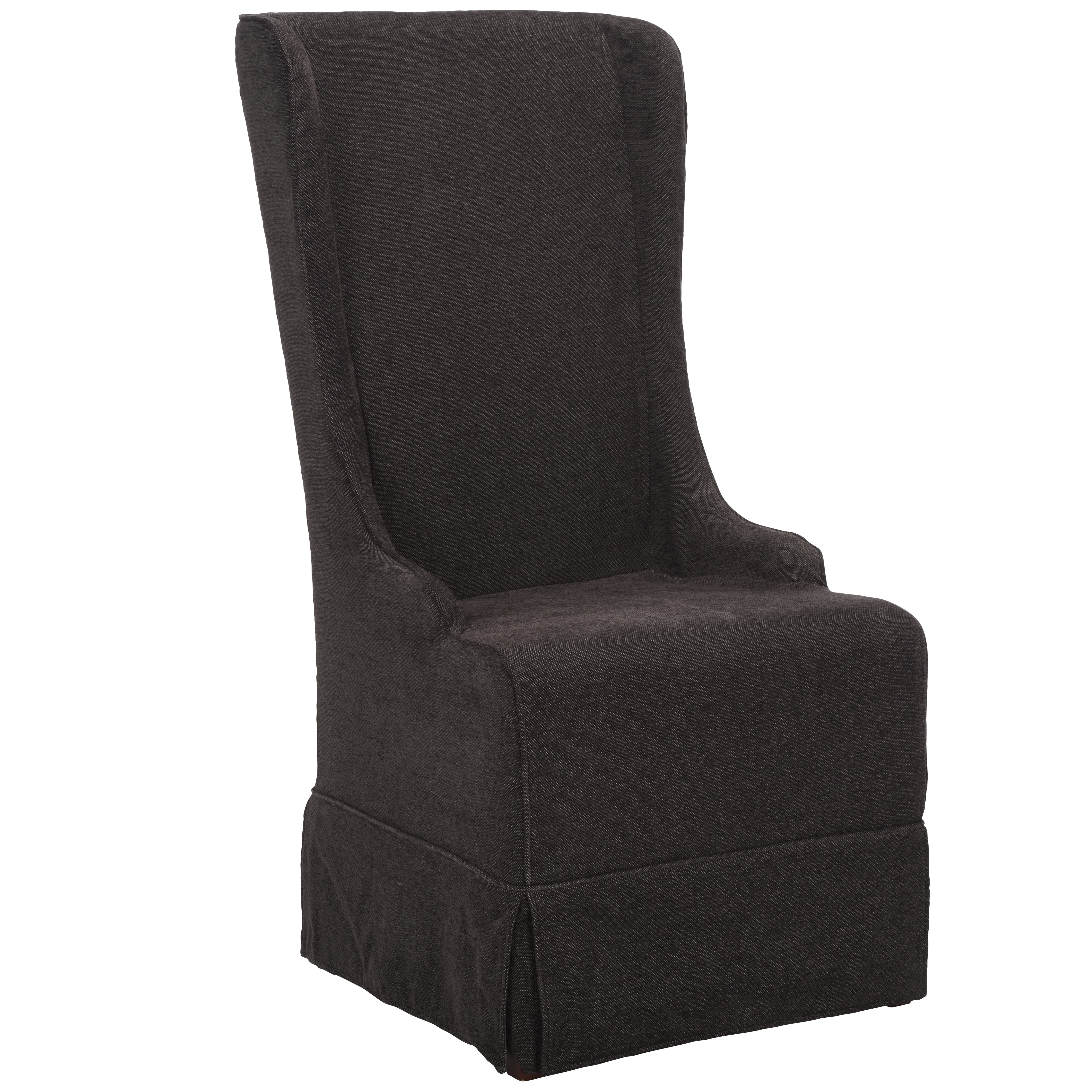SAFAVIEH Becall Transitional Cotton Solid Dining Parsons Chair, Grey