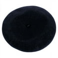 thumbnail image 4 of Wool Basque Beret by Héritage par Laulhère - M - Navy Blue, 4 of 5