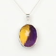 thumbnail image 4 of GEMHUB 90 Ct. Oval Shape Multicolor Ametrine Gemstone Pendant 925 Sterling Silver Pendant for Women Multicolor Gemstone Jewelry Ametrine Pendant, Birthday Gift, Anniversary Gift February Birthstone, 4 of 4