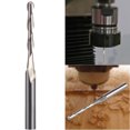 thumbnail image 1 of 1pcs 3.175 To 2.0 Double Edge Ball Head Reducing Milling Cutter 3.175x2x22 Edge Length Silver<无品牌>, 1 of 8