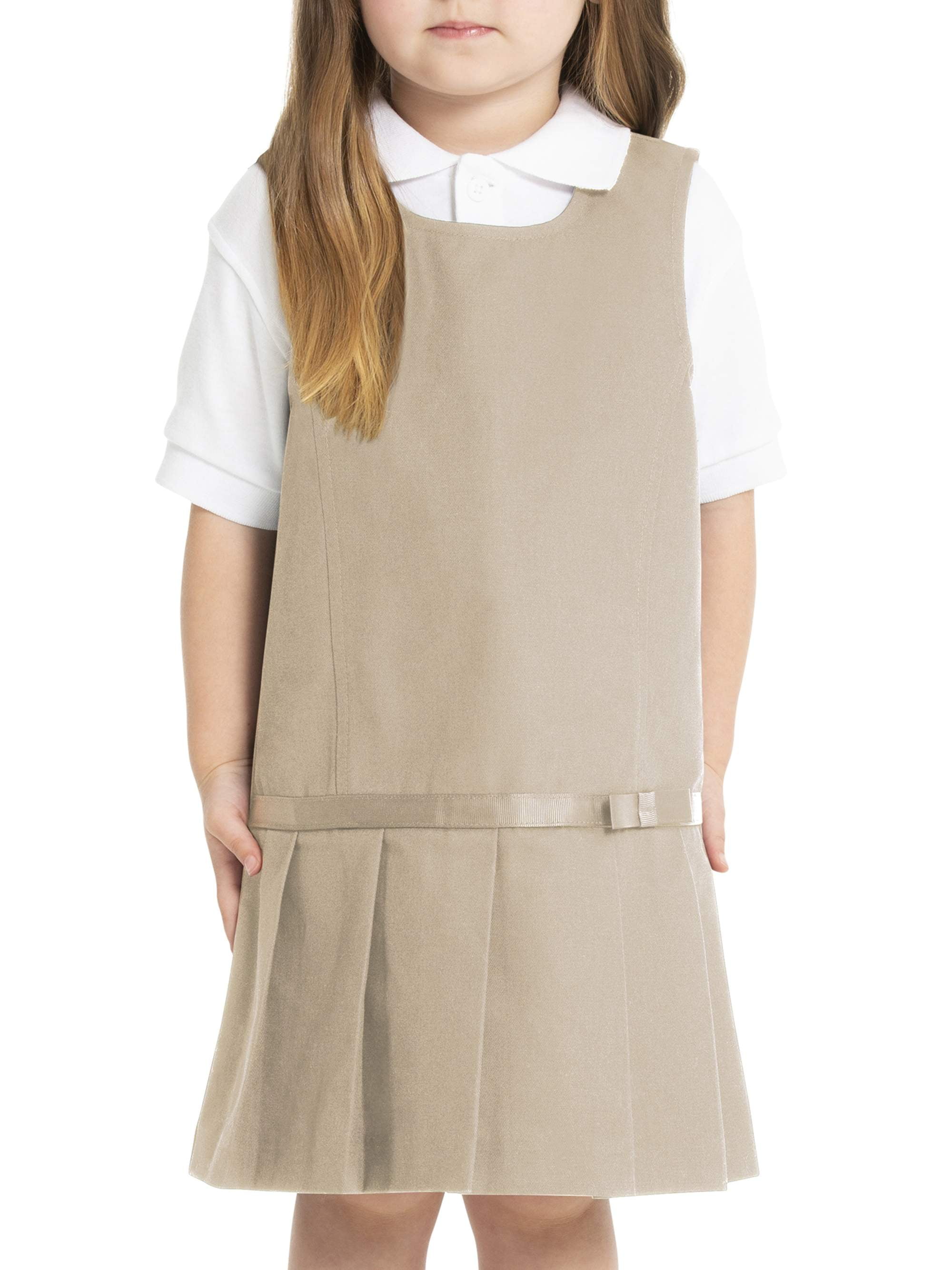 unik Girl Pleated Uniform Skirt Scooter Size 5-16 Navy Khaki Plaid