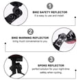 thumbnail image 3 of MasteelfCA 2pcs Spoke Reflector Bike Warning Reflector Bike Safety Reflector for Outdoor, 3 of 7