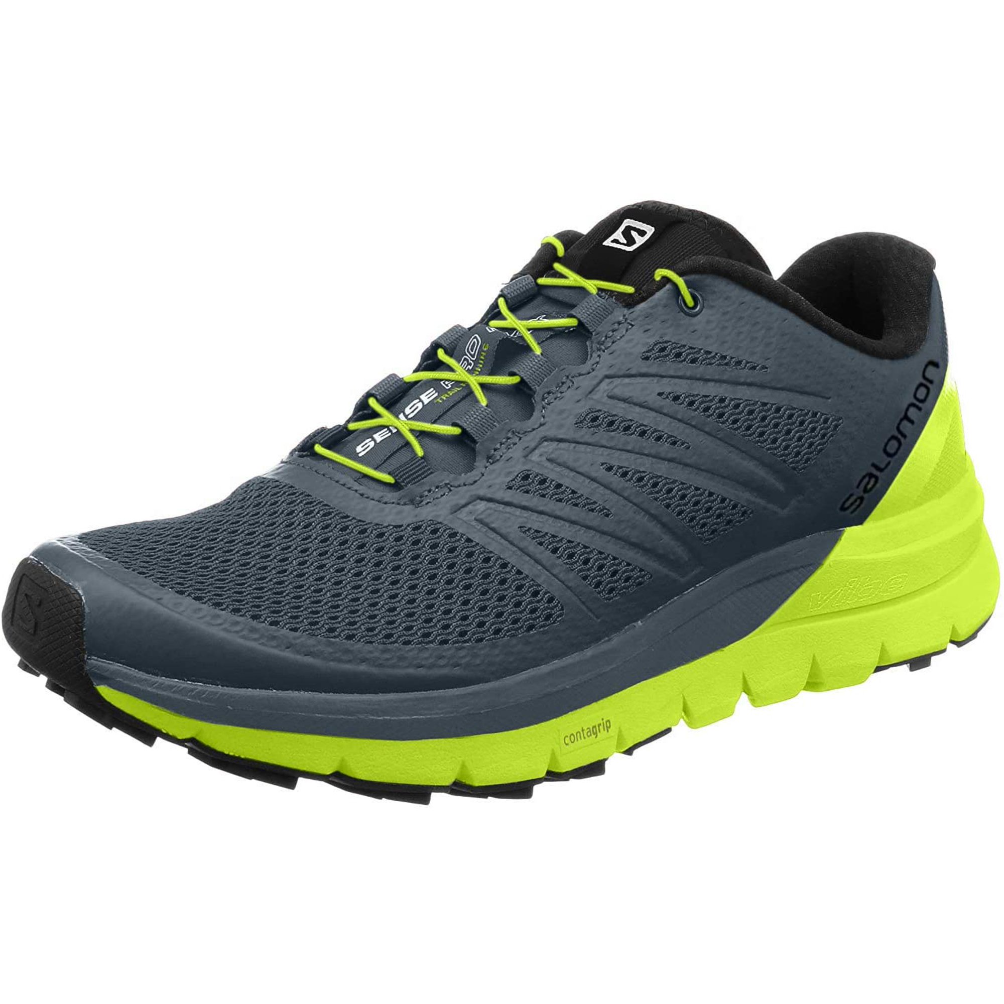Salomon Men S Sense Pro Max Running Trail Shoes Stormy Weather Acid Lime Black 7 Walmart Canada