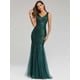 thumbnail image 1 of Vestido de noche de talla grande con escote en V y lentejuelas de sirena, vestido sexy, vestido formal de fiesta de graduación, vestido largo para mujer, 1 of 5