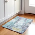 thumbnail image 4 of Dalyn Rugs Machine Washable Indoor/Outdoor Chantille Teal 1'8" x 2'6" Rug, 4 of 7