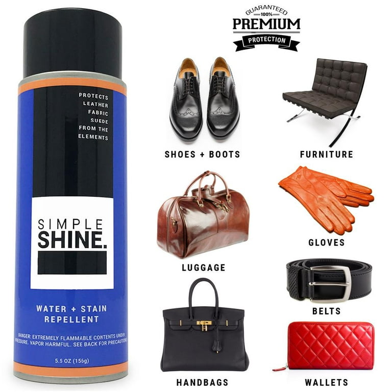 Simple Shine Shoe Protector Spray - Water Repellent for Sneakers