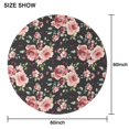 thumbnail image 6 of Pioneer Flower Floral Print Pattern Round Tablecloth 60"x60",Wrinkle Wipeable Table Cloth for Kitchen Dining Room Picnic Patio Party, 6 of 6
