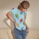 thumbnail image 3 of Balery Modern Ice Cream Body de cuello redondo de manga corta para mujer Tops de manga corta Tops básicos-Medium, 3 of 7