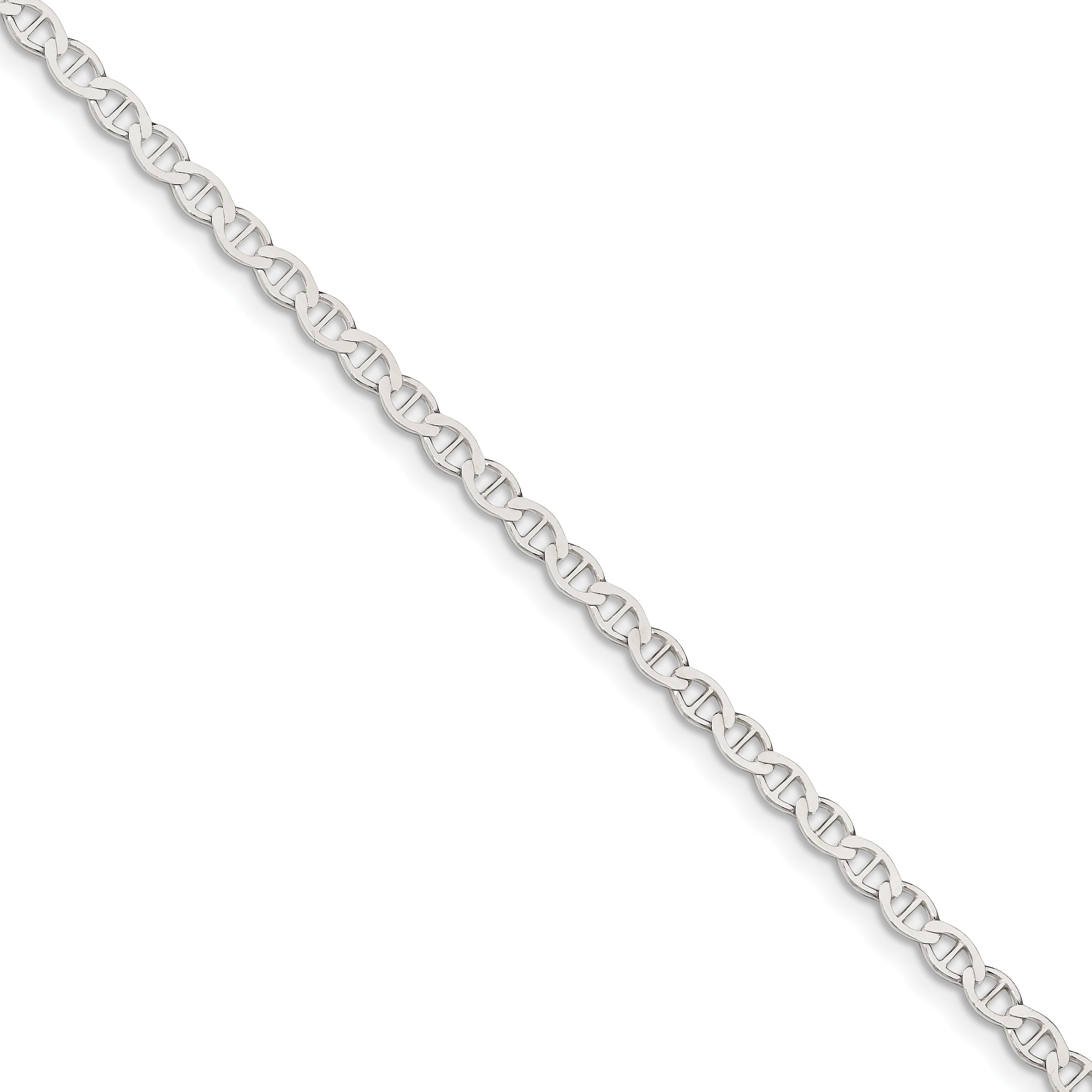 925 Sterling Silver 4mm Anchor Chain Bracelet - Walmart.ca