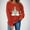 Red, variant on Elvqul Womens Crewneck Sweatshirts Plus Size Tops Christmas Cozy Sweatshirts for Women