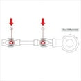 thumbnail image 3 of Caltric U-Joint Kit Compatible with Can-Am Outlander 650 4X4 2006-2015 Rear Drive Shaft, 3 of 5