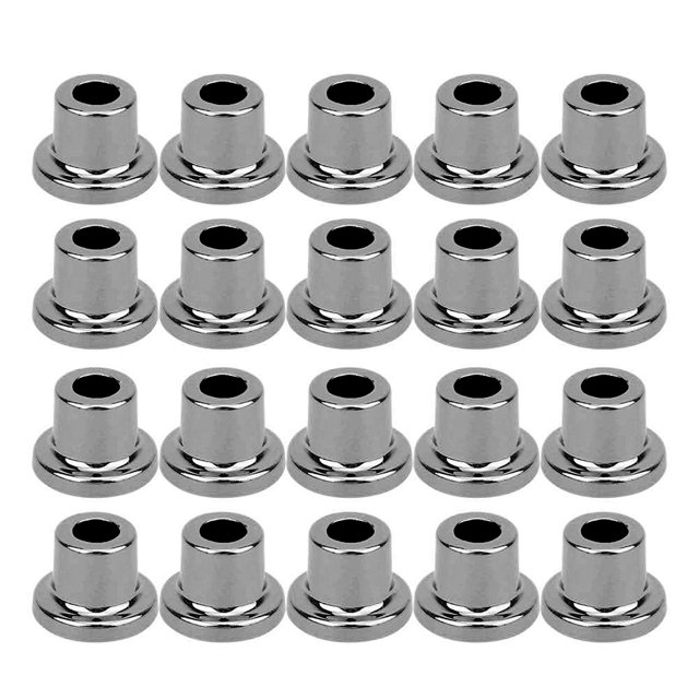 20 piezas de tacón alto, cubierta protectora de Metal, tapón, accesorios para zapatos DIY, 12/14/17mm, negro, 14mm