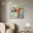 thumbnail image 5 of Pitcher Of Spring Flowers Canvas Flower Vase Glam Wall Art by Art Remedy, Silver Frame, 30" x 30", 5 of 7