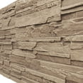 thumbnail image 2 of Ekena Millwork 48 5/8"W x 24 3/4"H x 1 1/4"D Cascade Stacked Stone, EverStone Faux Stone Siding Panel, Valley Spring, 2 of 9