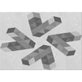 thumbnail image 1 of Ahgly Company Machine Washable Indoor Rectangle Transitional Gray Area Rugs, 2' x 5', 1 of 7