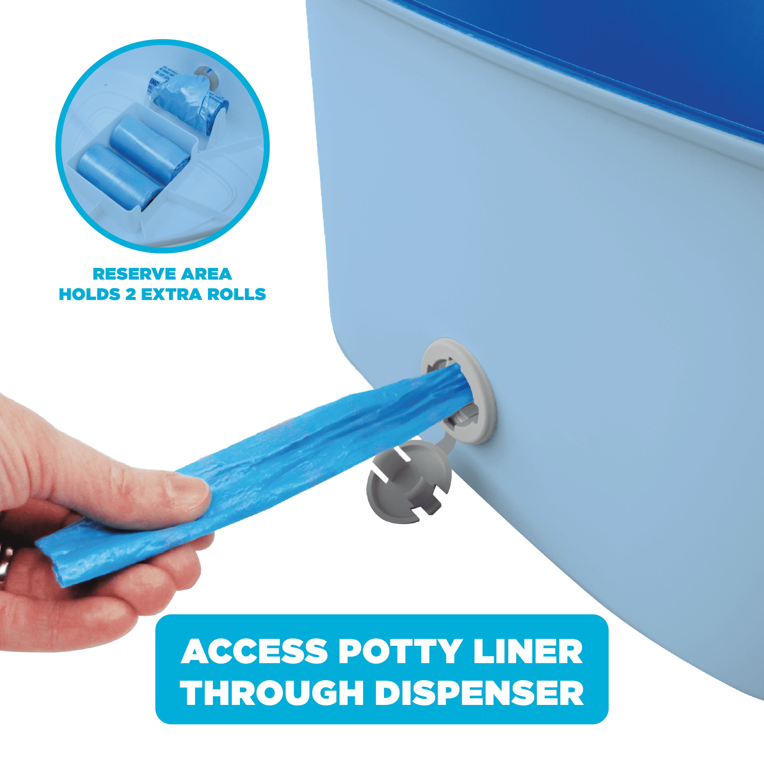 Bluey 3-in-1 Easy Clean-Up Potty Trainer with Disposable Liner Bags
