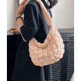 thumbnail image 2 of Quilted Tote Bag for Women Puffer Bags Large Padding Shoulder Bag Dumpling Underarm Bag Tote Bag Cloud Handbags with Zip, 2 of 10