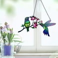 thumbnail image 3 of YATLTE Hummingbird Hanging, Bird Ceiling Decorations, Vivid Birds on Branch Metal Birds Wall Decor, Hanging Floral with Birds Indoor Outdoor Wall Decor Fence Garden Courtyard Decoration, 3 of 3