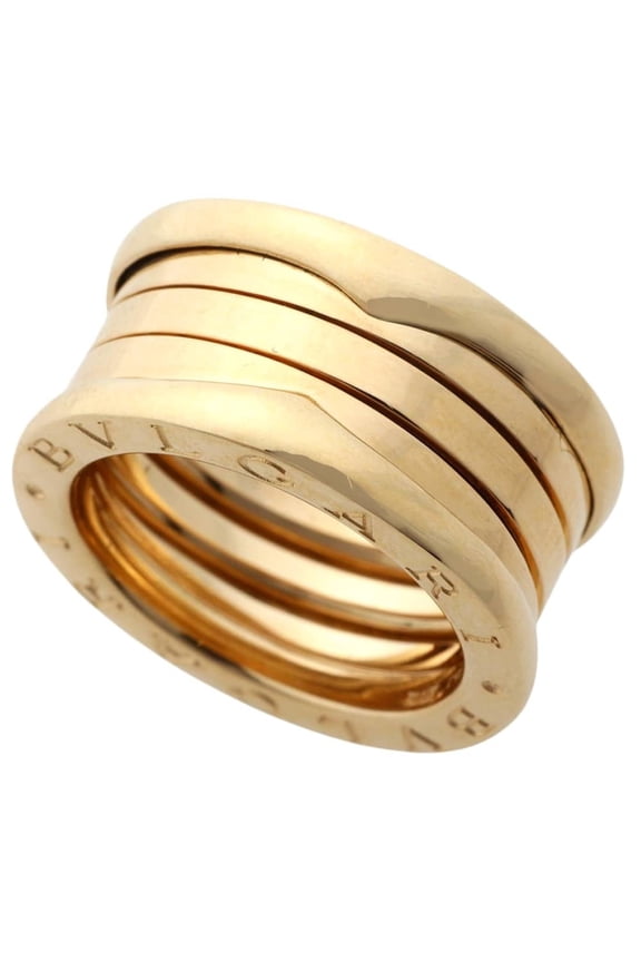Pre-Owned Bulgari BVLGARI 10.7g B.zero1 Ring 3-Band 18KYG Yellow Gold #49 (approx. US size 8)
