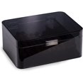 thumbnail image 2 of Acrylic Cigar Humidor Cigar Storage Box, Air Tight Cigar Container, Humidifier, Compartment for Humidity Pack Stores 50-75 Cigars (Black), 2 of 7