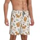 thumbnail image 2 of Balery Squirrel And Leaves Pantalones cortos de pijama de punto de algodón para hombre con cinturilla y bolsillos-4X-Large, 2 of 6