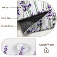 thumbnail image 6 of 3'x5' Area Rugs, Purple Lavender Indoor Outdoor Area Rug for Living Room Bedroom, Spring Botanical Garden Florals Motifs Washable Bathroom Rugs Kitchen Floor Carpet Mats Home Decor Aesthetic, 6 of 8